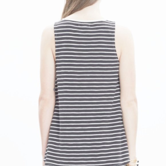 ⭐️2/$30 Madewell black and white tunic tank S/XS - Picture 7 of 7